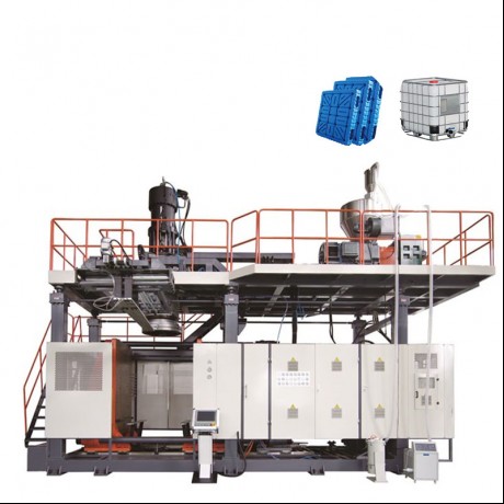 Peiriant Mowldio Blow 2000ltr ar gyfer Pallet Wyneb Dwbl